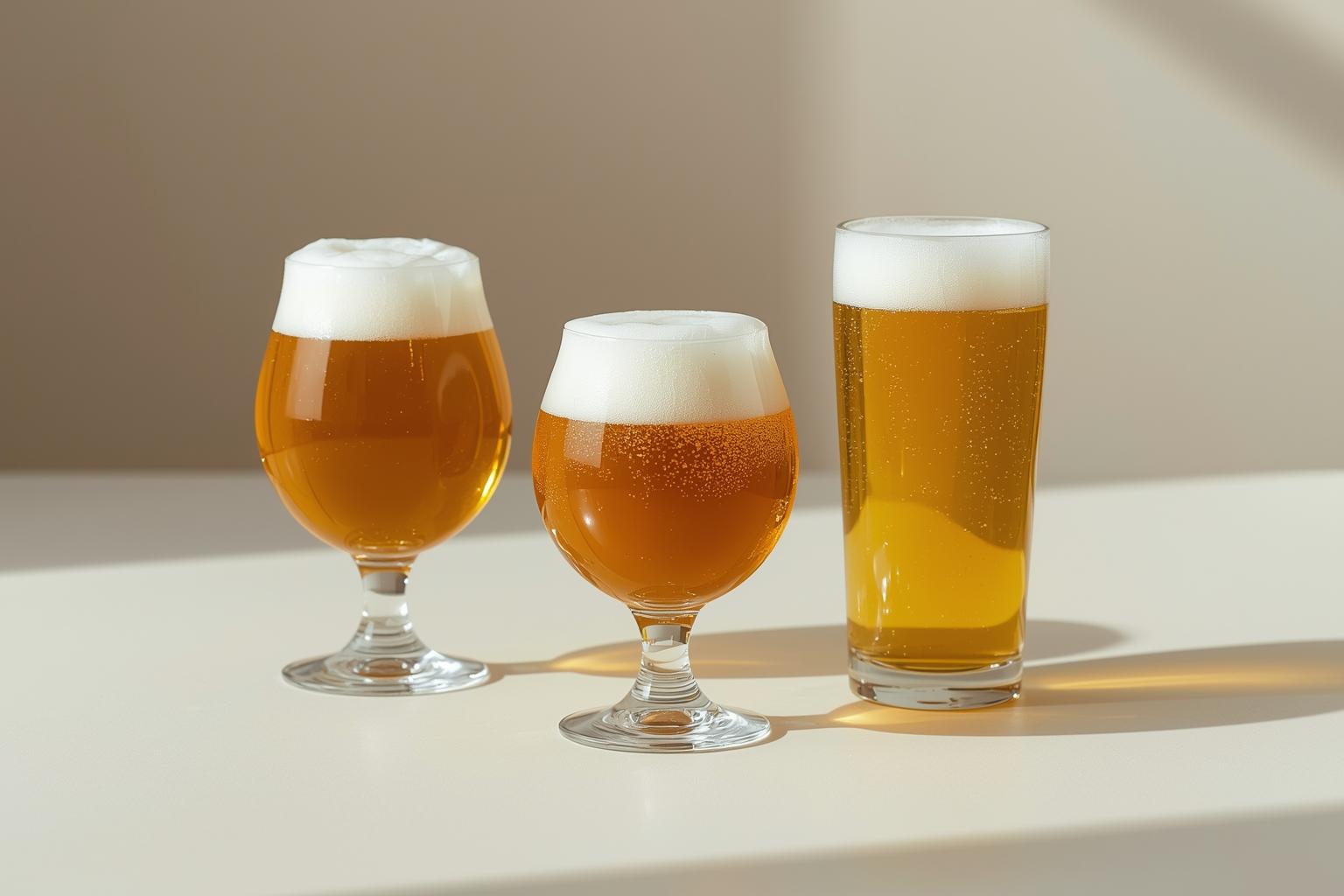 Kształt szkła, aromat, smak i piana